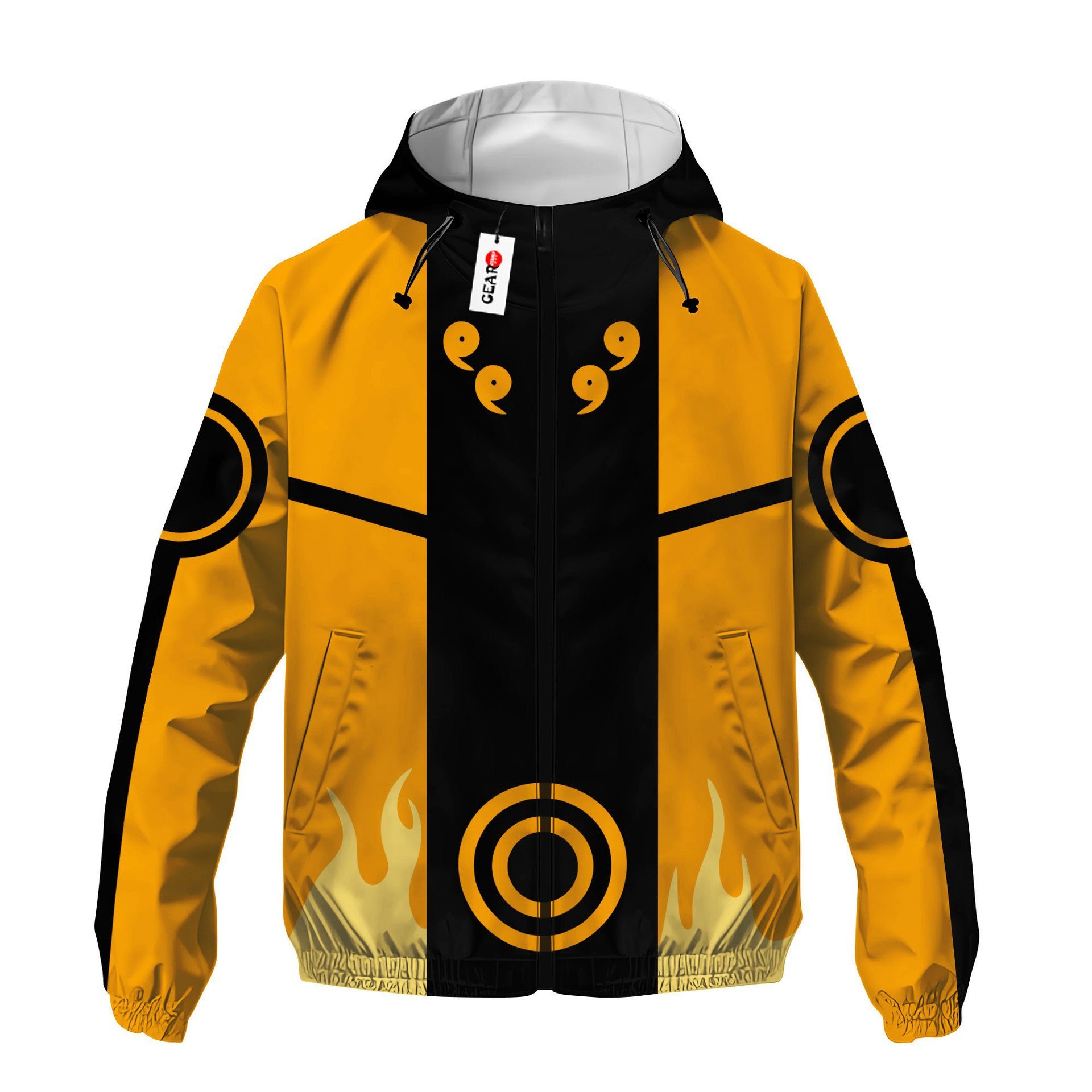 Veste coupe-vent Naruto Uzumaki (Mode Bijû) – Naruto Shippuden – Image 2