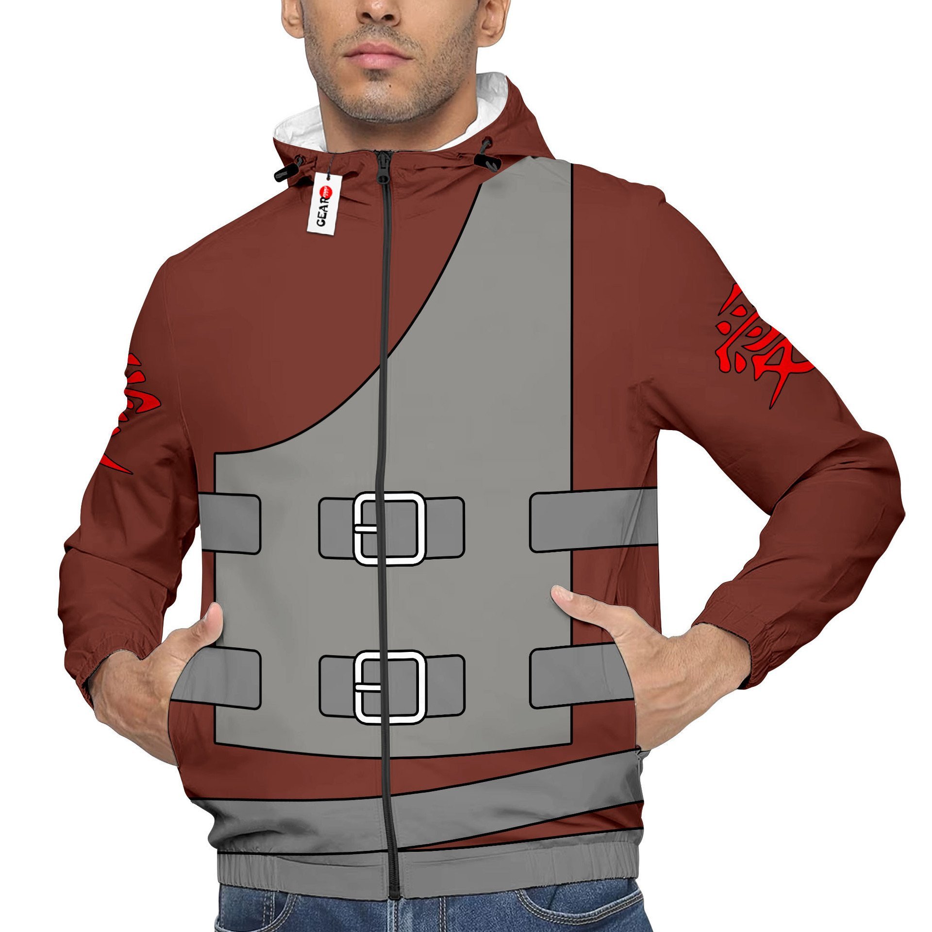 Veste coupe-vent Gaara – Naruto Shippuden – Image 4