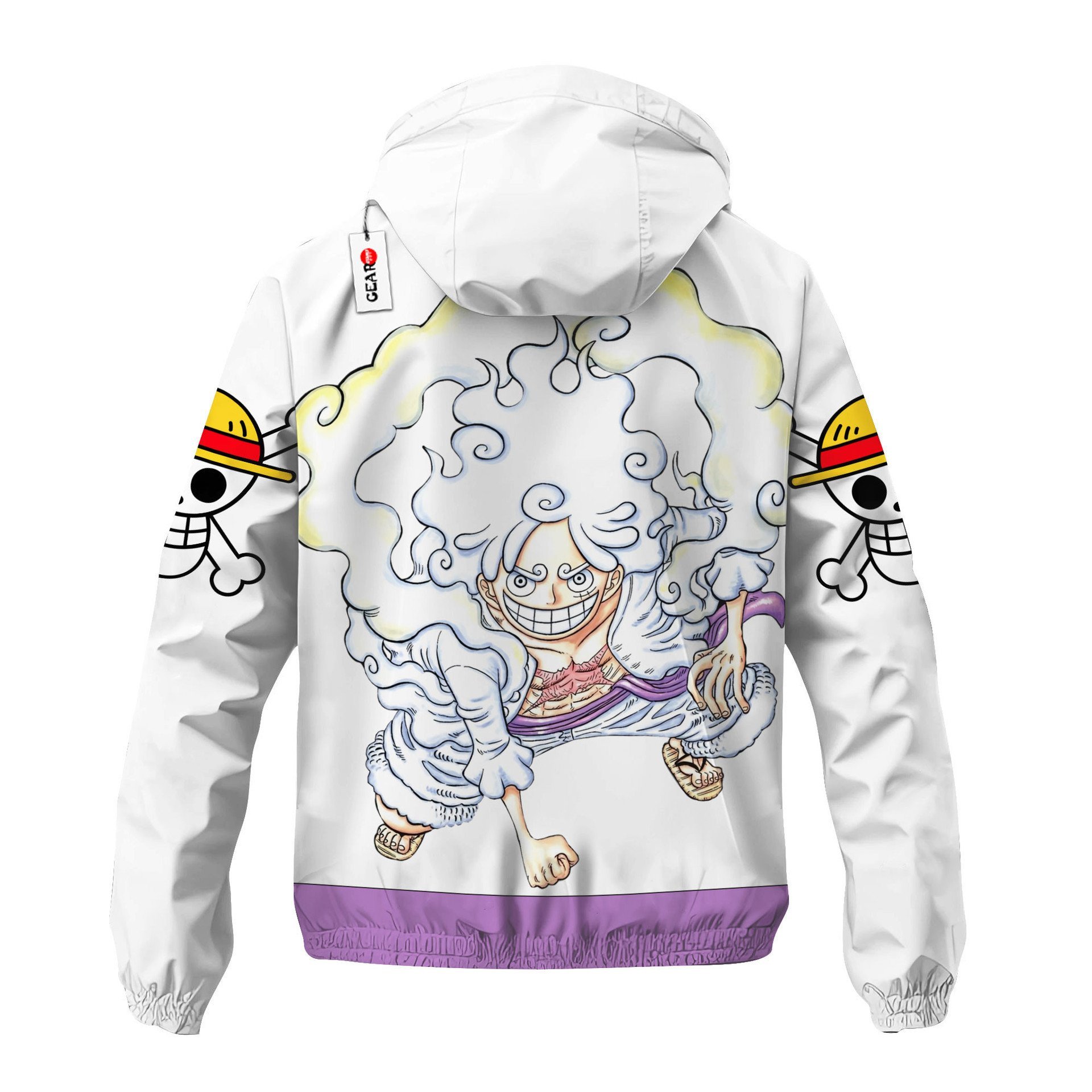 Veste coupe-vent Luffy Gear 5 – One Piece – Image 3