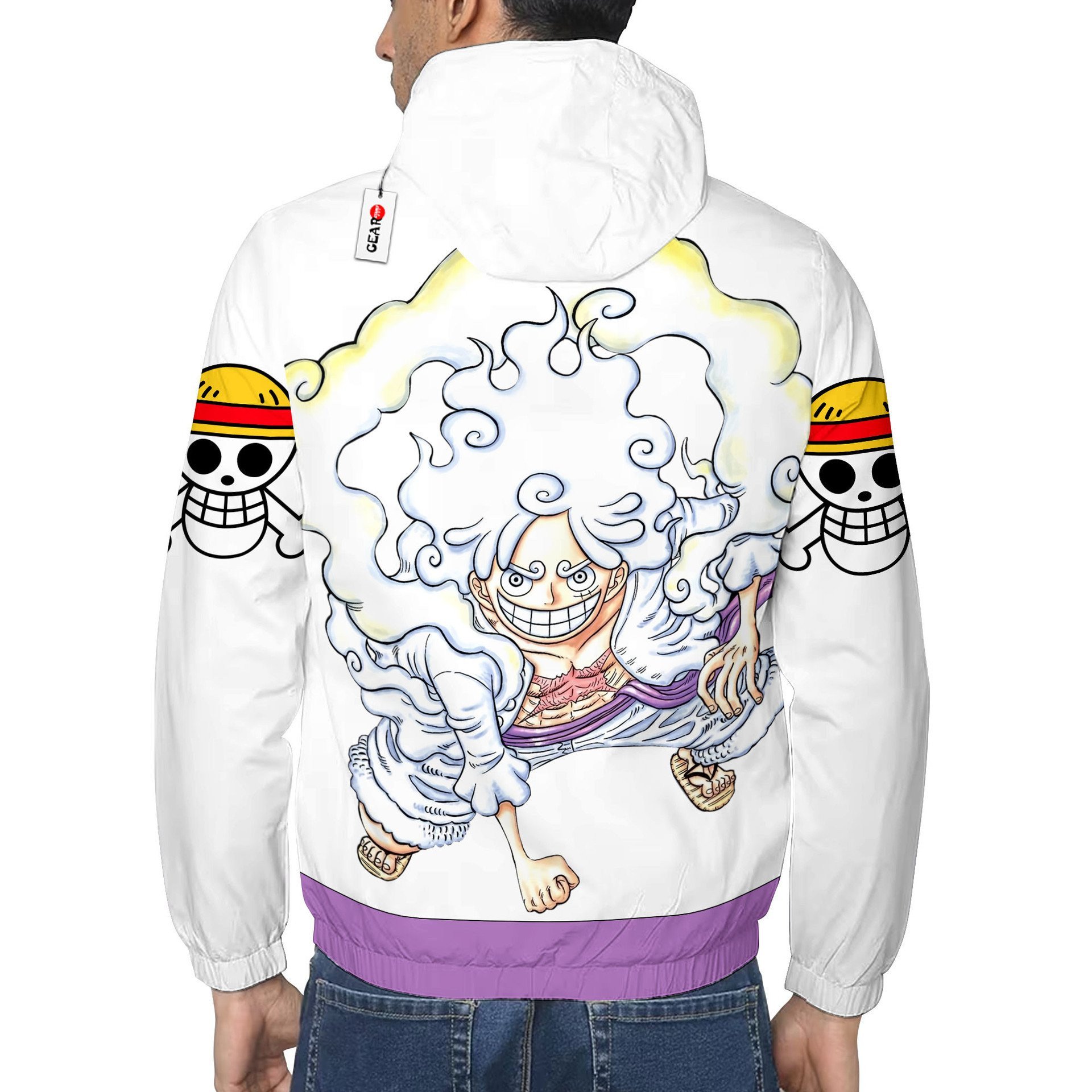 Veste coupe-vent Luffy Gear 5 – One Piece – Image 5