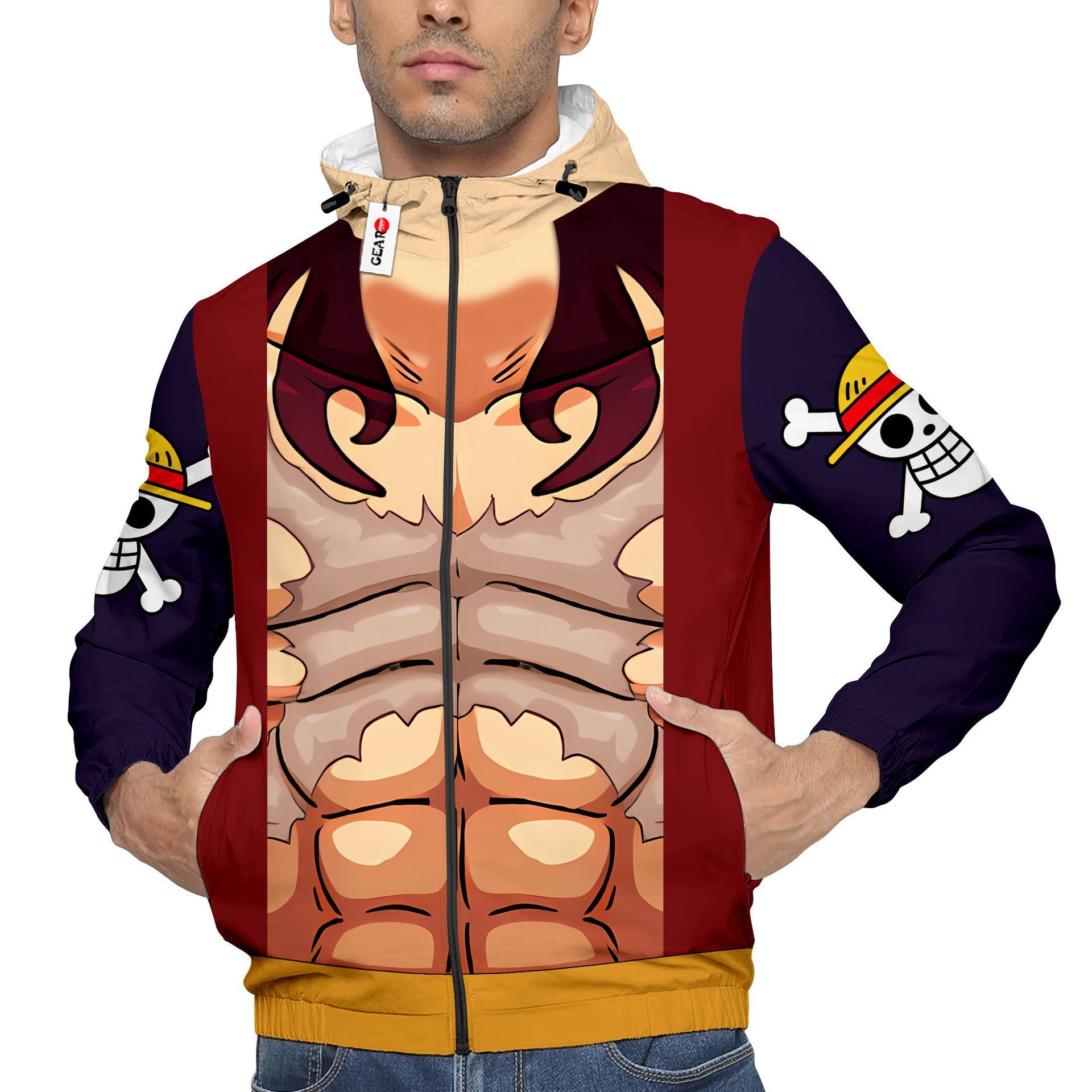 Veste coupe-vent Luffy Gear 4 – One Piece – Image 4