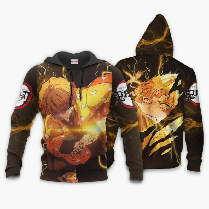 Sweat à capuche Zenitsu Agatsuma Thunder – Demon Slayer