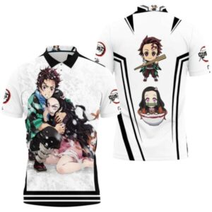 Polo Tanjiro & Nezuko Hug – Demon Slayer