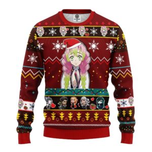 Pull de Noël moche Mitsuri Kanroji – Ugly Christmas Sweater Demon Slayer
