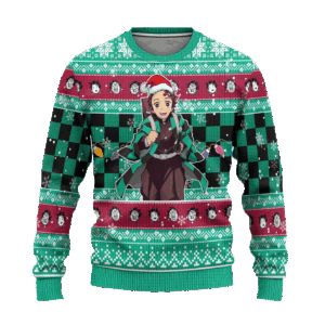 Pull de Noël moche Tanjiro Kamado – Ugly Christmas Sweater Demon Slayer