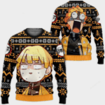Pull de Noël moche Zenitsu Agatsuma – Ugly Christmas Sweater Demon Slayer