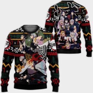 Pull de Noël moche Demon Slayer V46 – Ugly Christmas Sweater Demon Slayer