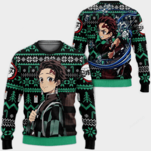Pull de Noël moche Tanjiro Kamado – Ugly Christmas Sweater Demon Slayer