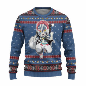 Pull de Noël moche Akaza – Ugly Christmas Sweater Demon Slayer