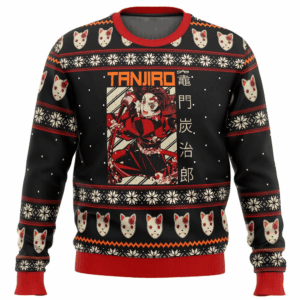 Pull de Noël moche Tanjiro Kamado – Ugly Christmas Sweater Demon Slayer