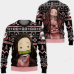 Pull de Noël moche Nezuko Kamado – Ugly Christmas Sweater Demon Slayer
