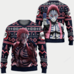 Pull de Noël moche Akaza – Ugly Christmas Sweater Demon Slayer