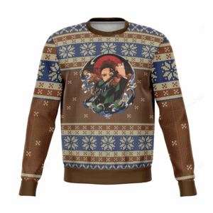 Pull de Noël moche Tanjiro Kamado – Ugly Christmas Sweater Demon Slayer