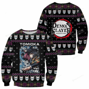 Pull de Noël moche Giyu Tomioka – Ugly Christmas Sweater Demon Slayer