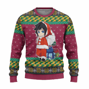 Pull de Noël moche Giyu Tomioka – Ugly Christmas Sweater Demon Slayer