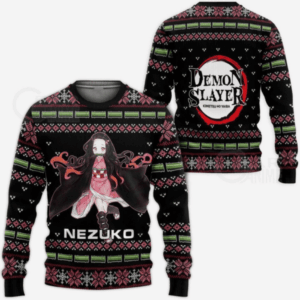 Pull de Noël moche Nezuko Kamado – Ugly Christmas Sweater Demon Slayer