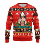 Pull de Noël moche Nezuko Kamado – Ugly Christmas Sweater Demon Slayer