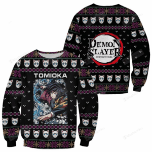 Pull de Noël moche Giyu Tomioka – Ugly Christmas Sweater Demon Slayer