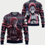 Pull de Noël moche Akaza – Ugly Christmas Sweater Demon Slayer