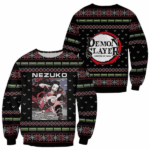 Pull de Noël moche Nezuko Kamado – Ugly Christmas Sweater Demon Slayer