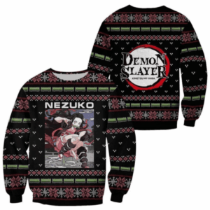 Pull de Noël moche Nezuko Kamado – Ugly Christmas Sweater Demon Slayer