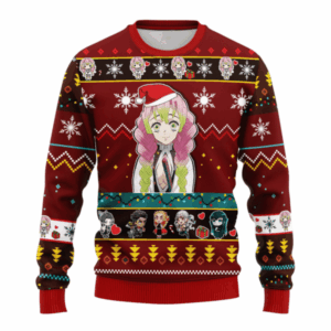 Pull de Noël moche Mitsuri Kanroji – Ugly Christmas Sweater Demon Slayer
