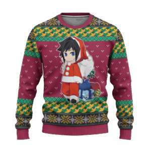 Pull de Noël moche Giyu Tomioka – Ugly Christmas Sweater Demon Slayer