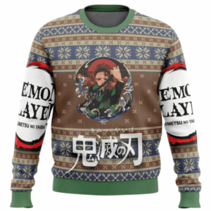 Pull de Noël moche Tanjiro Kamado – Ugly Christmas Sweater Demon Slayer