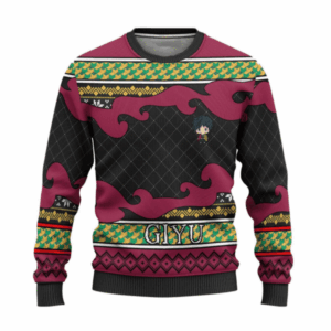 Pull de Noël moche Giyu Tomioka – Ugly Christmas Sweater Demon Slayer