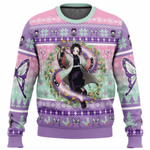 Pull de Noël moche Shinobu Kocho – Ugly Christmas Sweater Demon Slayer