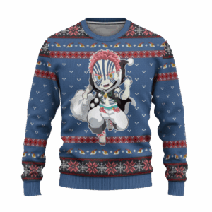 Pull de Noël moche Akaza – Ugly Christmas Sweater Demon Slayer