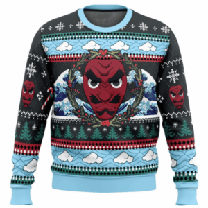Pull de Noël moche Sakonji Urokodaki – Ugly Christmas Sweater Demon Slayer