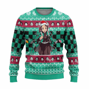 Pull de Noël moche Tanjiro Kamado – Ugly Christmas Sweater Demon Slayer