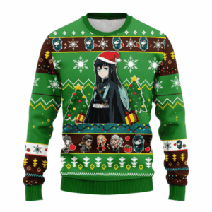 Pull de Noël moche Muichiro Tokito – Ugly Christmas Sweater Demon Slayer