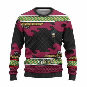 Pull de Noël moche Giyu Tomioka – Ugly Christmas Sweater Demon Slayer