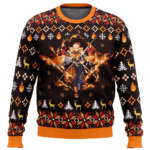 Pull de Noël moche Rengoku Kyojuro – Ugly Christmas Sweater Demon Slayer