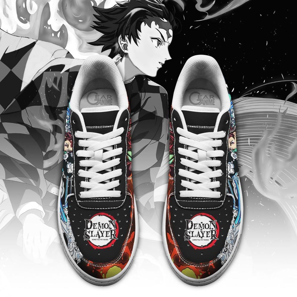 Baskets Air Force 1 Tanjiro Water & Sun Style – Chaussures Demon Slayer – Image 2