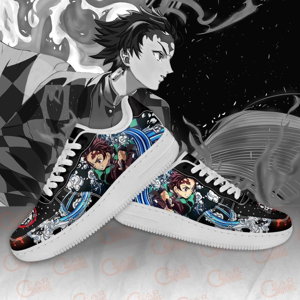 Baskets Air Force 1 Tanjiro Water & Sun Style – Chaussures Demon Slayer – Image 4