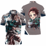 Polo Tanjiro Kamado (Mens & Womens) – Demon Slayer