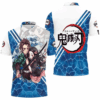 Polo Tanjiro & Nezuko Grow Up Edition Blue – Demon Slayer