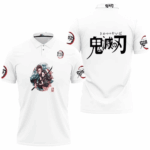 Polo Tanjiro & Nezuko Grow Up Edition White – Demon Slayer