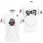 Polo Tanjiro & Nezuko Grow Up Edition White – Demon Slayer