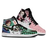 Baskets montantes Air Jordan Nezuko & Tanjiro – Chaussures montantes Demon Slayer