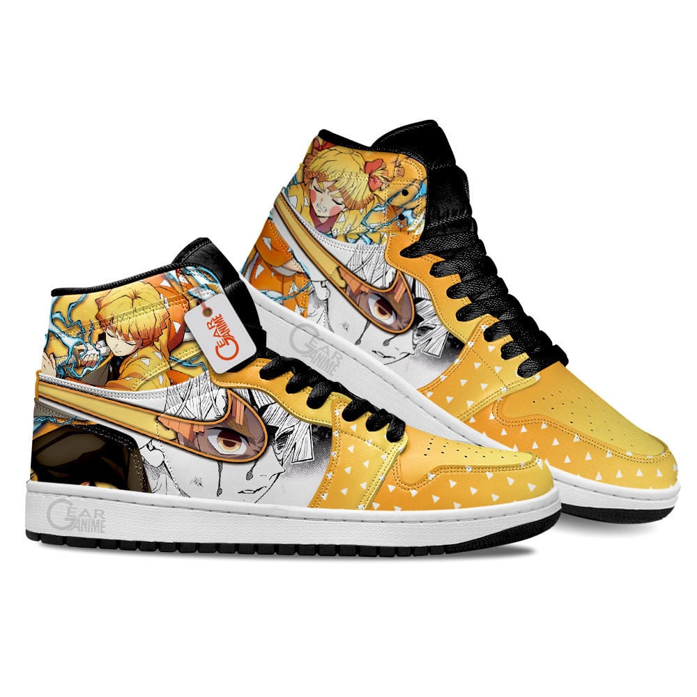 Baskets montantes Air Jordan Zenitsu – Chaussures montantes Demon Slayer