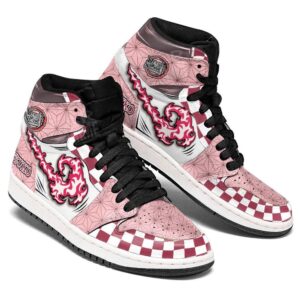 Baskets montantes Air Jordan Nezuko Blood Demon Art – Chaussures montantes Demon Slayer