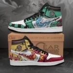 Baskets montantes Air Jordan Tanjiro & Rengoku – Chaussures montantes Demon Slayer