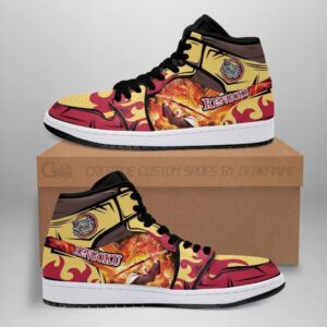 Baskets montantes Air Jordan Kyojuro Rengoku Flame – Chaussures montantes Demon Slayer