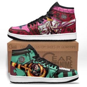 Baskets montantes Air Jordan Tanjiro Rage vs Daki – Chaussures montantes Demon Slayer