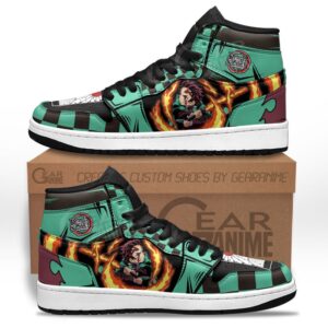 Baskets montantes Air Jordan Tanjiro Bloodied Rage – Chaussures montantes Demon Slayer