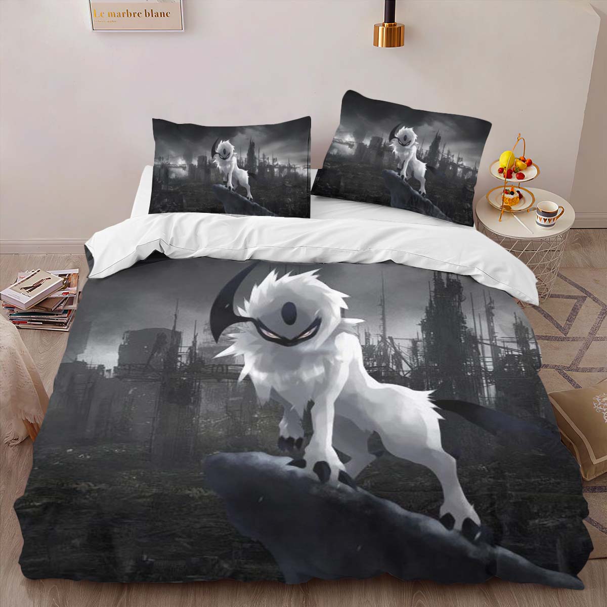 Housse De Couette Absol Pokémon Apocalypse Parure de lit Ensemble De Literie – Image 2